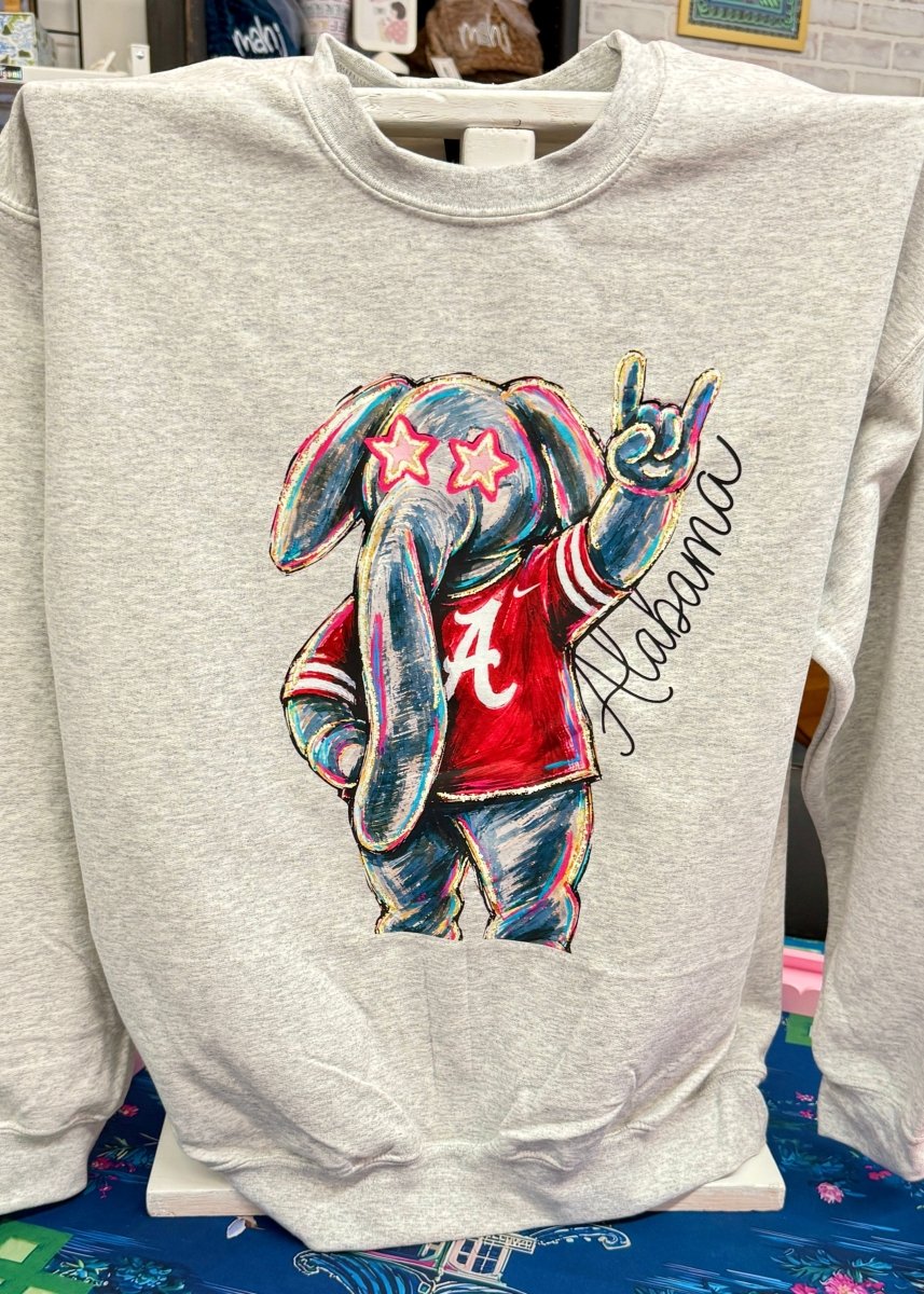 Starry Eyes Alabama Sweatshirt - Graphic Sweatshirt -Jimberly's Boutique-Olive Branch-Mississippi