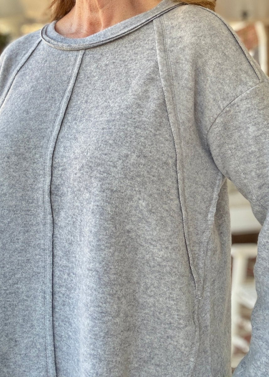 Sweet Dreams Sweater - Lt Heather Grey - Casual Sweater - Jimberly's Boutique - Olive Branch - Mississippi