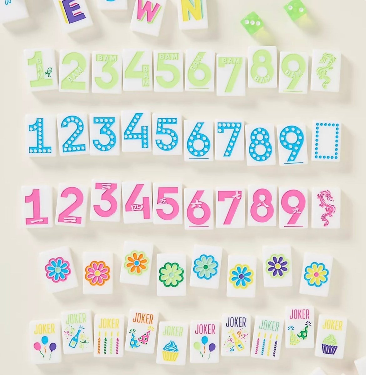 The Celebration Line Mahjong Tiles | A Beautiful Line - Jimberly's Boutique-Olive Branch-Mississippi