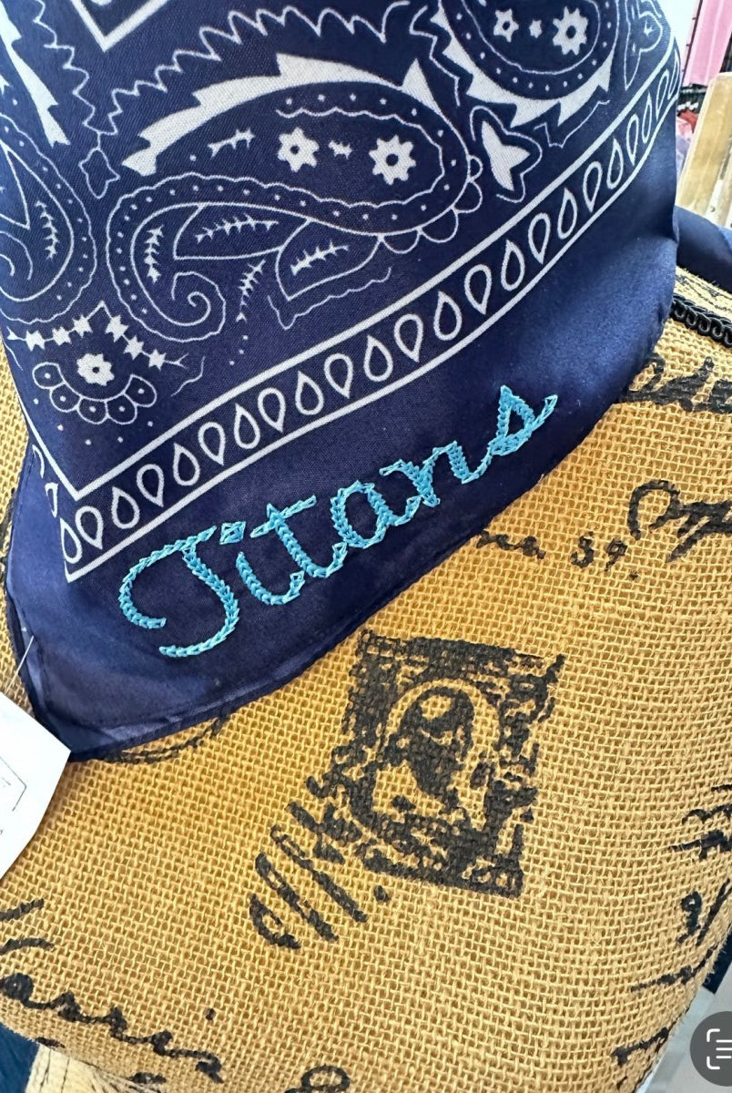 Titans Embroidered Bandana - accessories - Jimberly's Boutique - Olive Branch - Mississippi