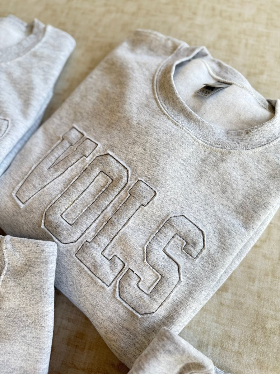 VOLS Tone on Tone Applique' Sweatshirt - Jimberly's Boutique - Olive Branch - Mississippi