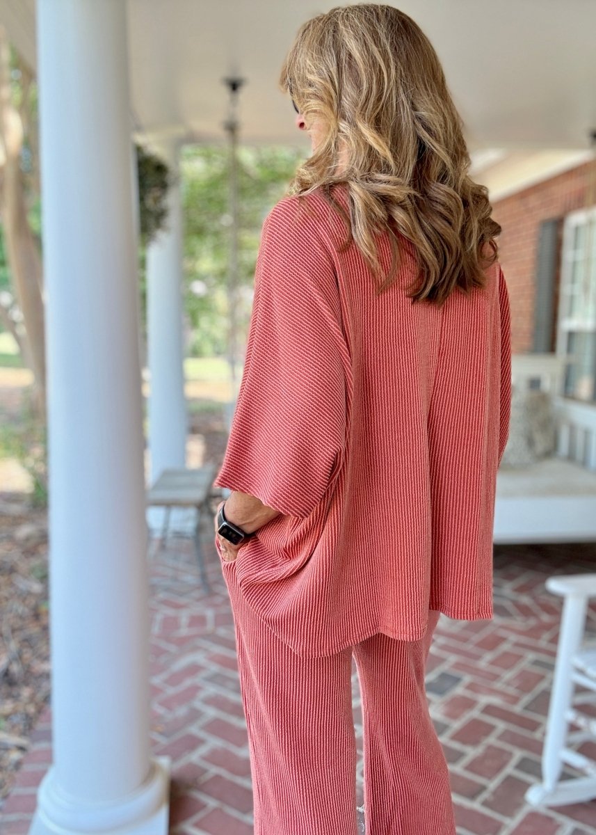 Wanderer Pants Set - Terracotta | Dear Scarlett - pants set - Jimberly's Boutique - Olive Branch - Mississippi