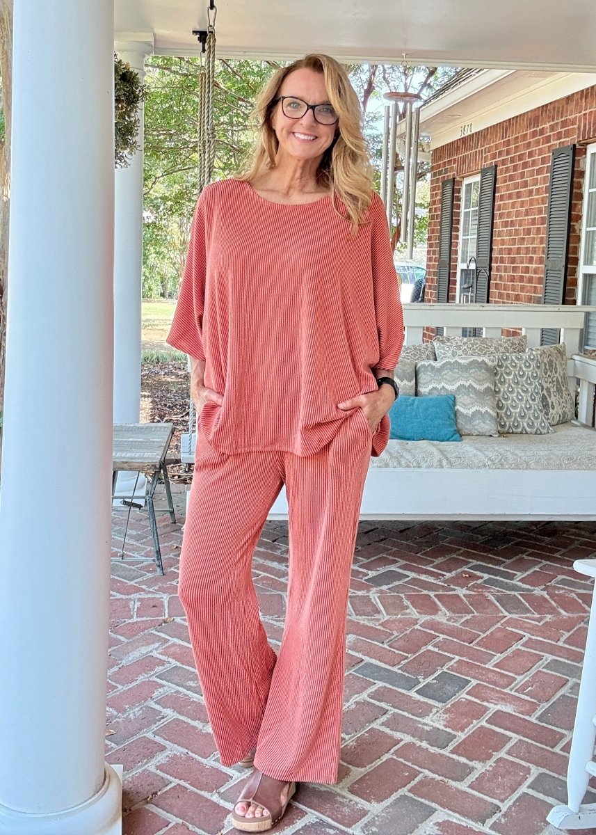 Wanderer Pants Set - Terracotta | Dear Scarlett - pants set - Jimberly's Boutique - Olive Branch - Mississippi