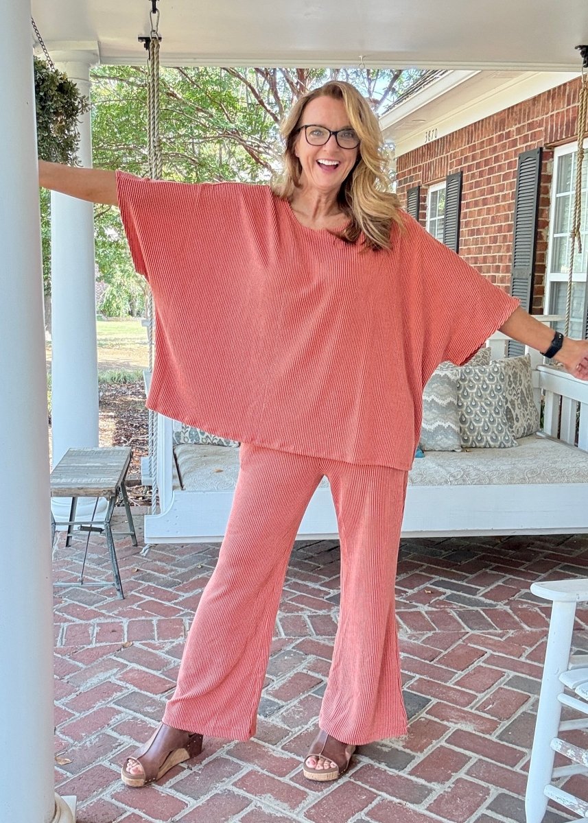 Wanderer Pants Set - Terracotta | Dear Scarlett - pants set - Jimberly's Boutique - Olive Branch - Mississippi