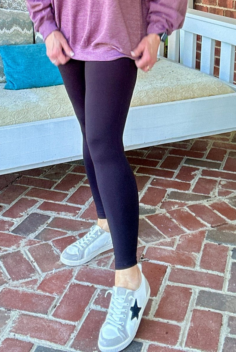 Wide Waistband Full Length Leggings - Black - leggings - Jimberly's Boutique - Olive Branch - Mississippi