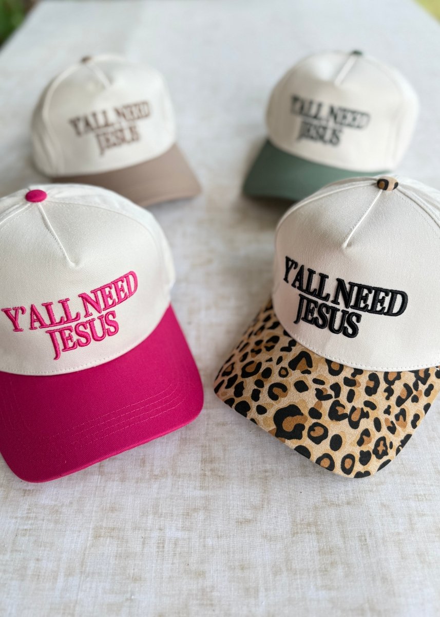 Y'all Need Jesus Ball Cap - Ball Cap - Jimberly's Boutique - Olive Branch - Mississippi