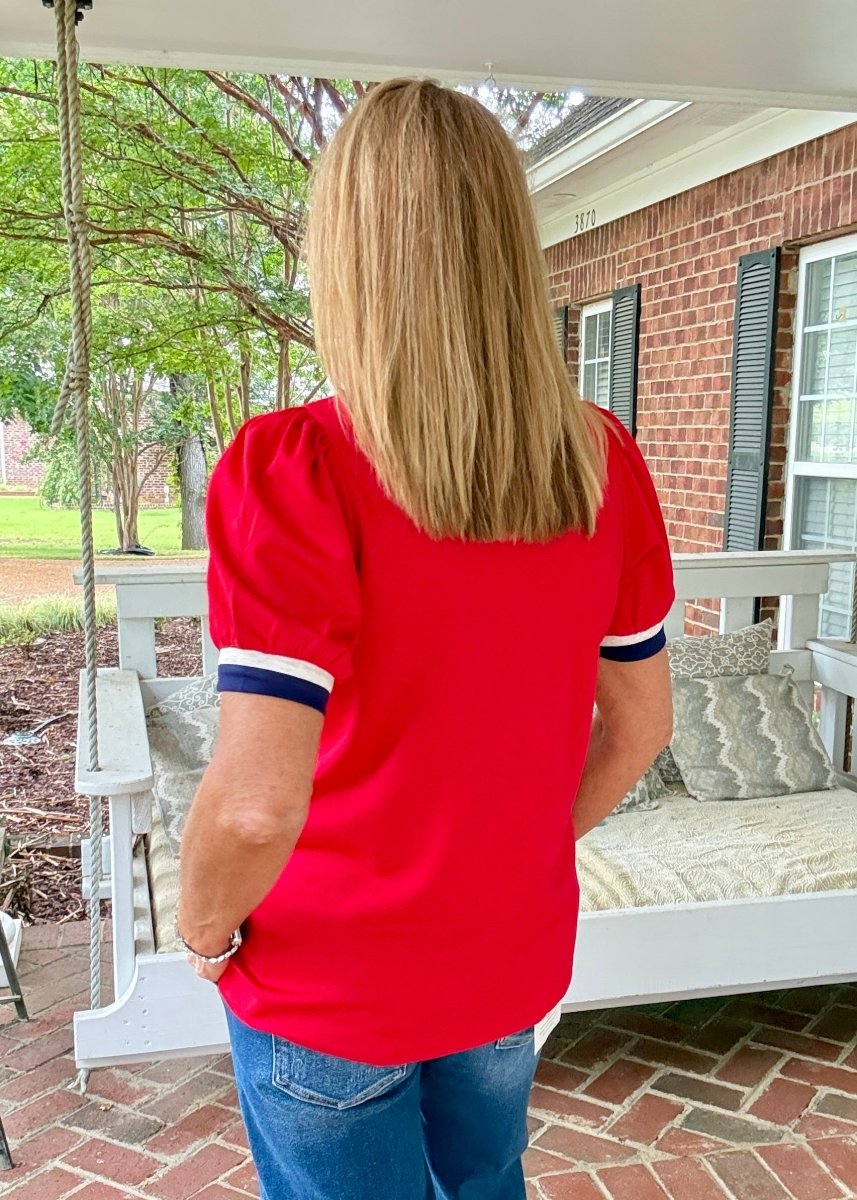 Zip Front Knit Top - Red | Umgee - Umgee Top -Jimberly's Boutique-Olive Branch-Mississippi