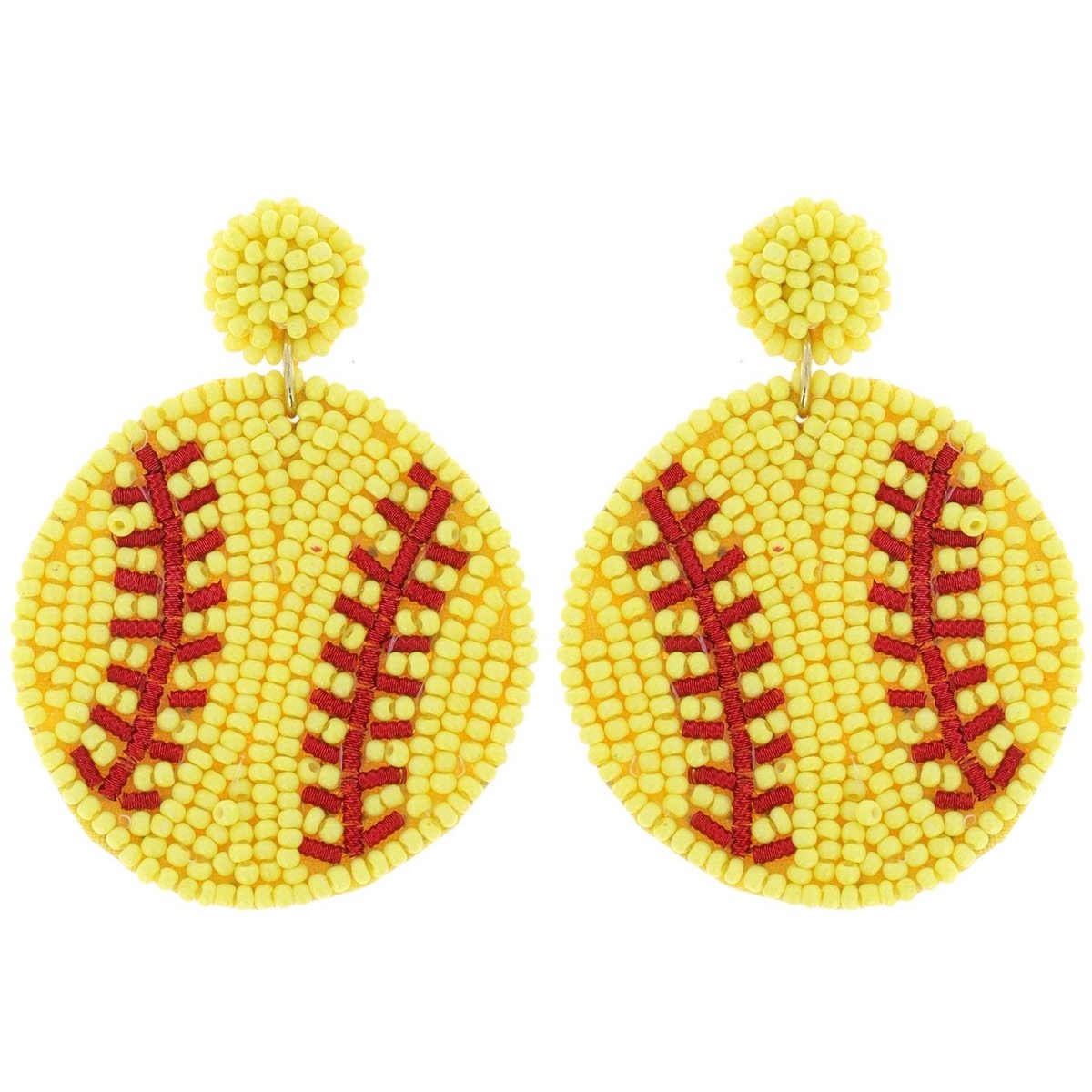 Baseball/Softball Handmade Bead Dangle & Drop Earrings - earrings -Jimberly's Boutique-Olive Branch-Mississippi