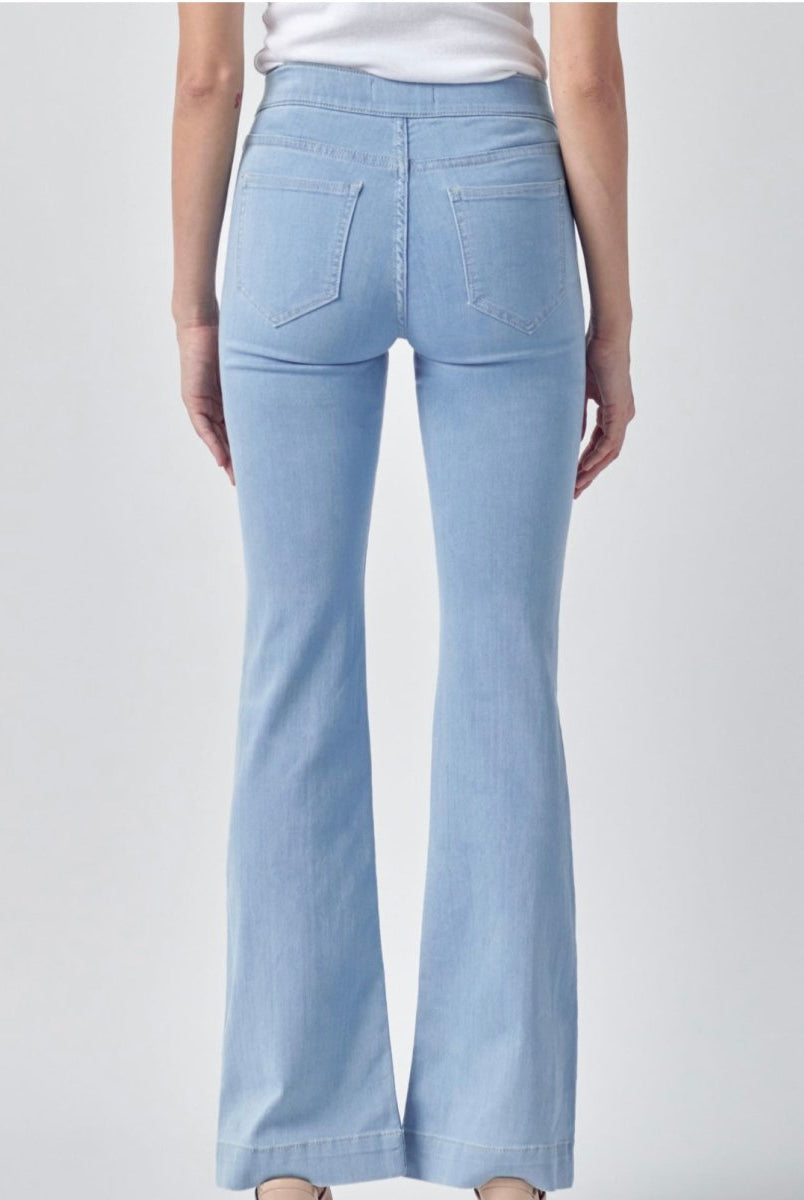Cello Denim Flare Jeans - Light Blue - 33" inseam - -Jimberly's Boutique-Olive Branch-Mississippi