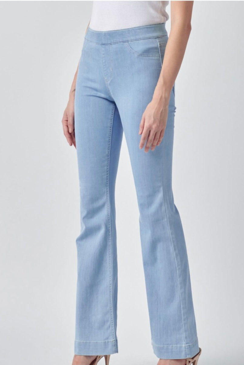 Cello Denim Flare Jeans - Light Blue - 33" inseam - -Jimberly's Boutique-Olive Branch-Mississippi
