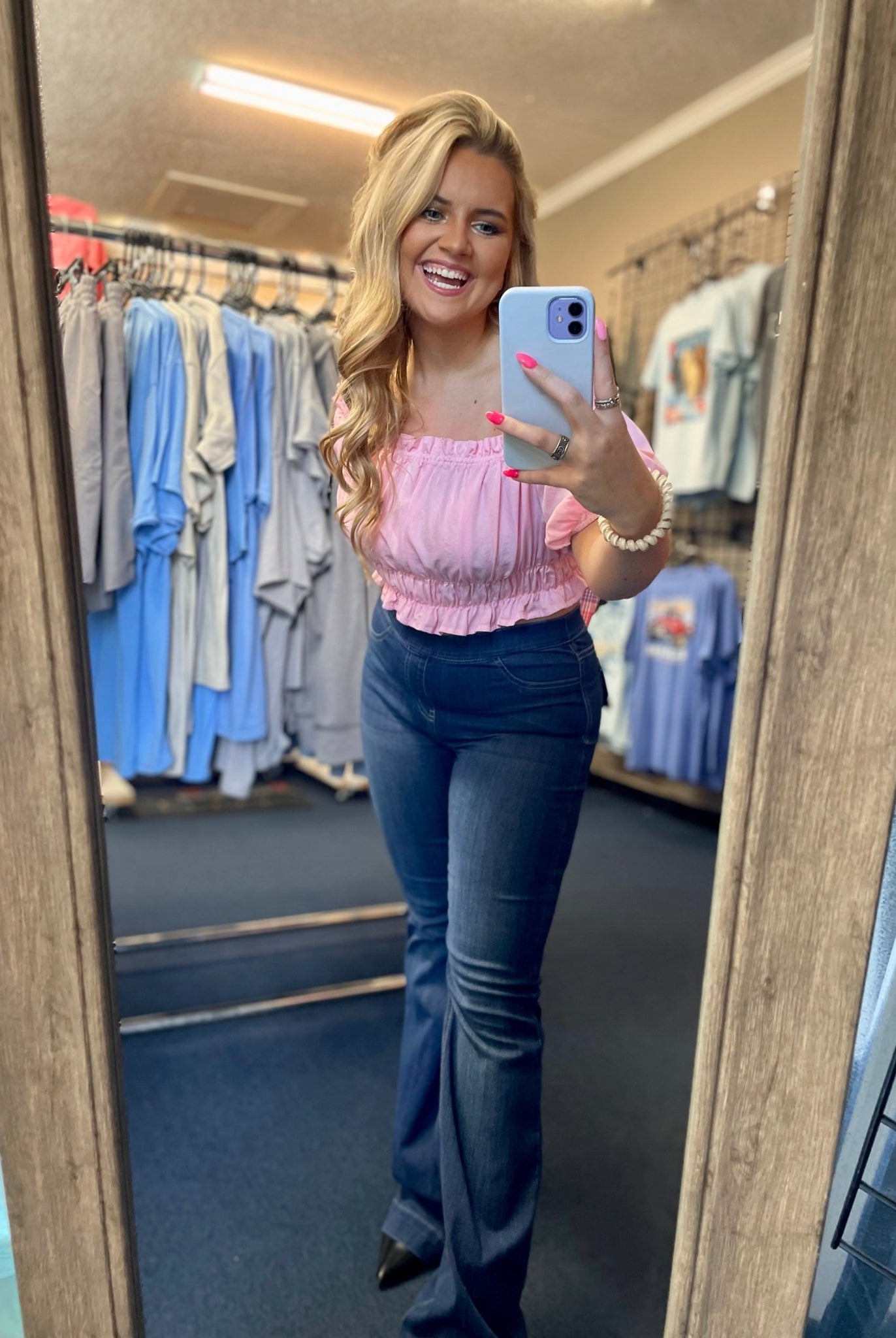 Cello Denim Flare Jeans - Medium Wash - 30" Inseam (Curvy Too) - jeans -Jimberly's Boutique-Olive Branch-Mississippi