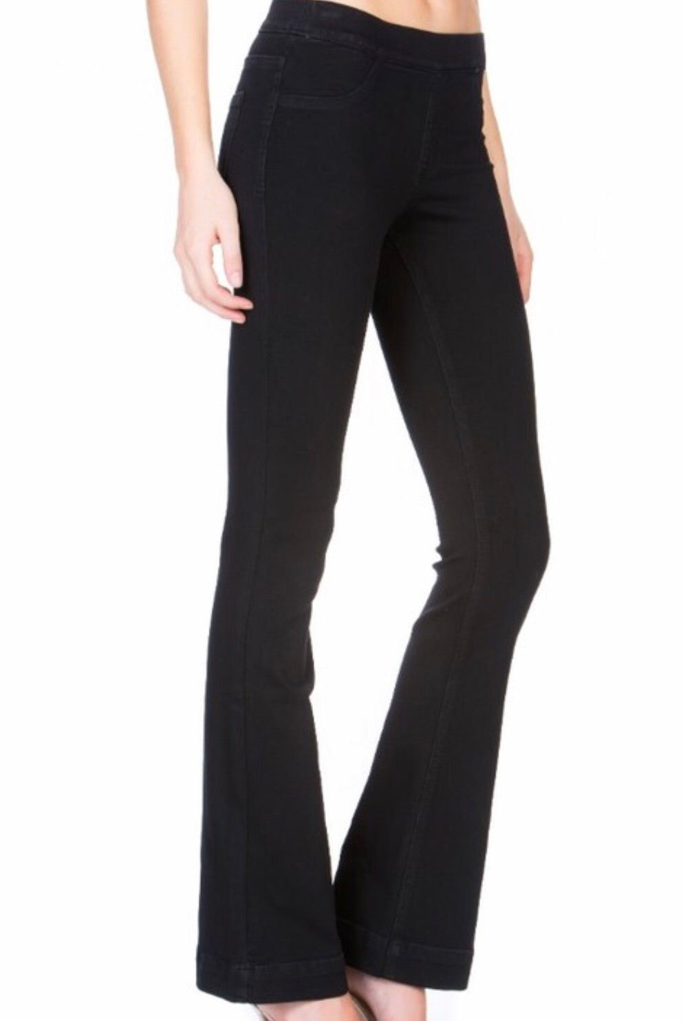 Cello Pull On Flare Jeans - Black - jeans -Jimberly's Boutique-Olive Branch-Mississippi
