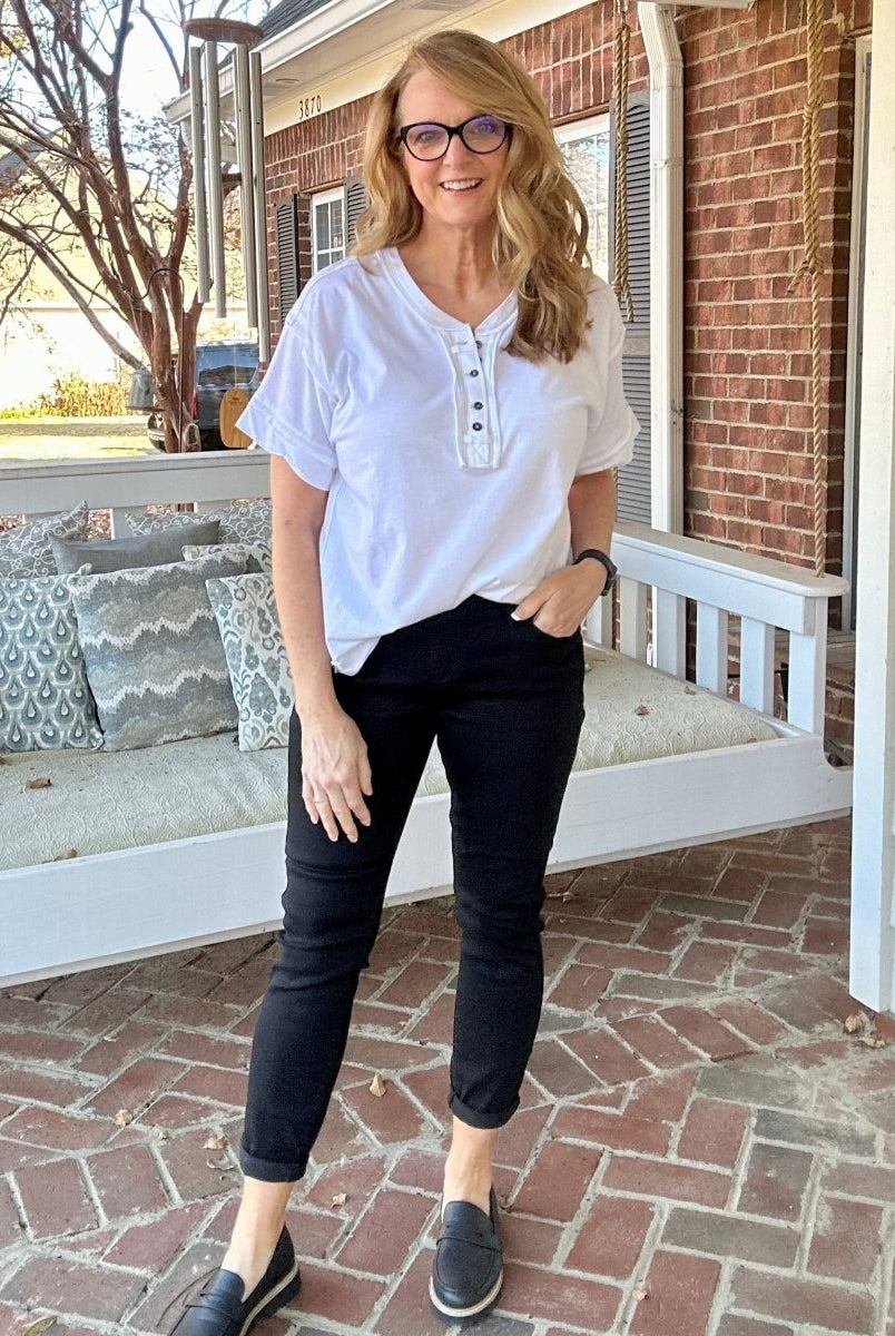 Cello Pull On Skinny Jeans - Black - jeans -Jimberly's Boutique-Olive Branch-Mississippi