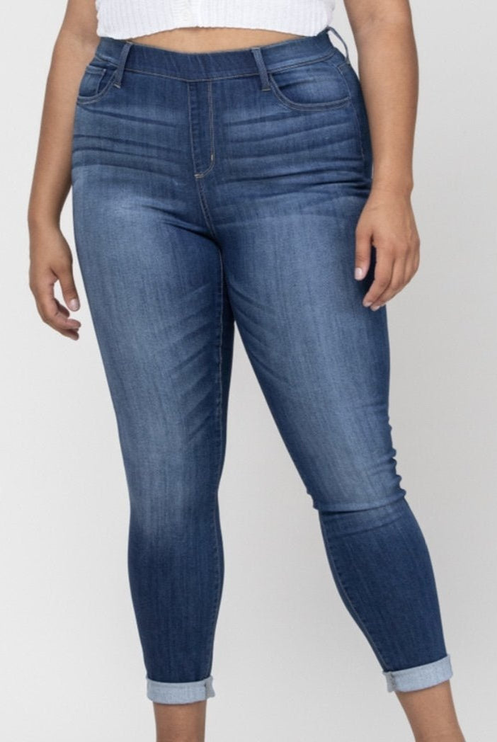 Cello Pull On Skinny Jeans | Dark Denim | Olive Branch - jeans -Jimberly's Boutique-Olive Branch-Mississippi