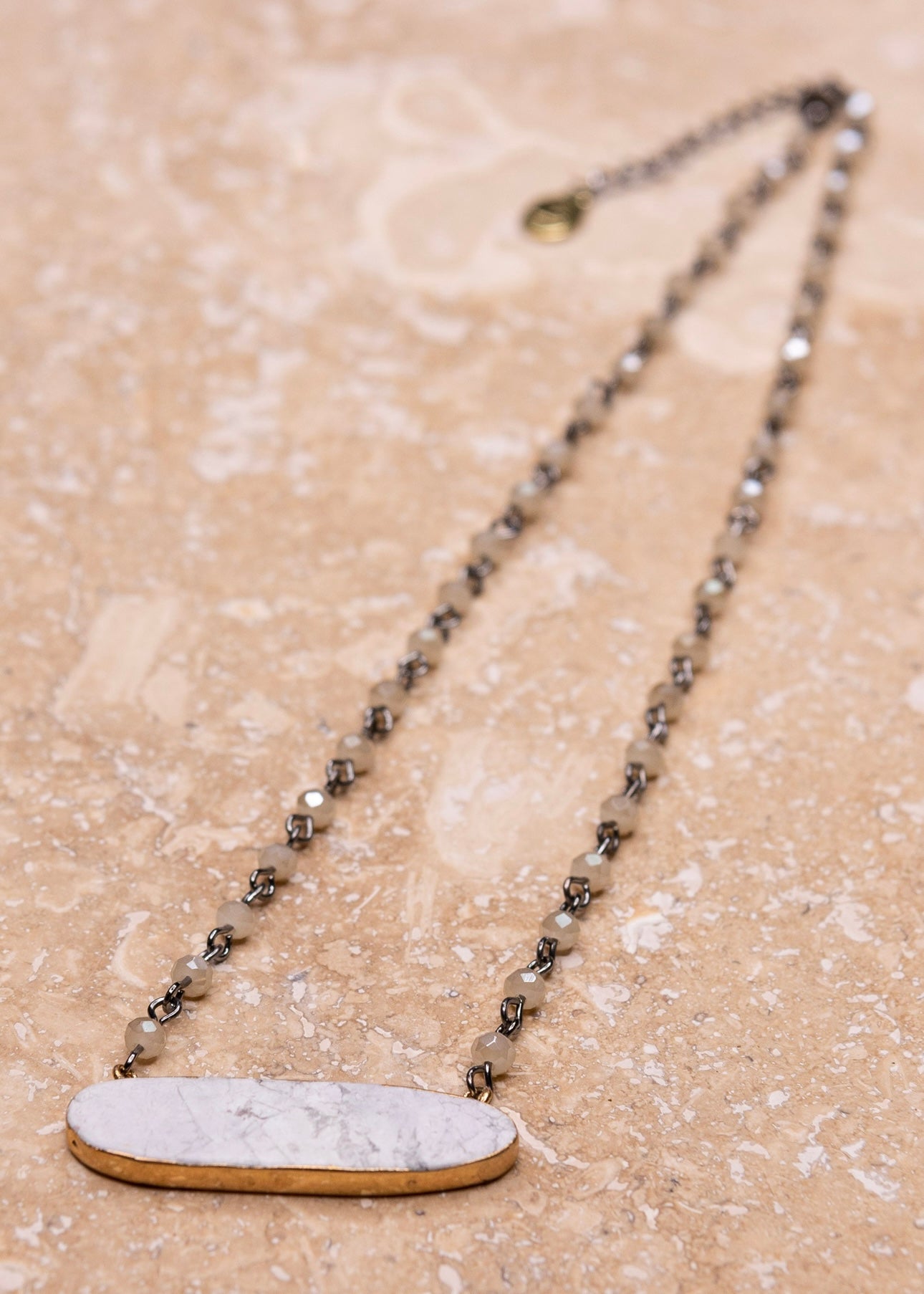 Charlotte Necklace - White - necklace -Jimberly's Boutique-Olive Branch-Mississippi