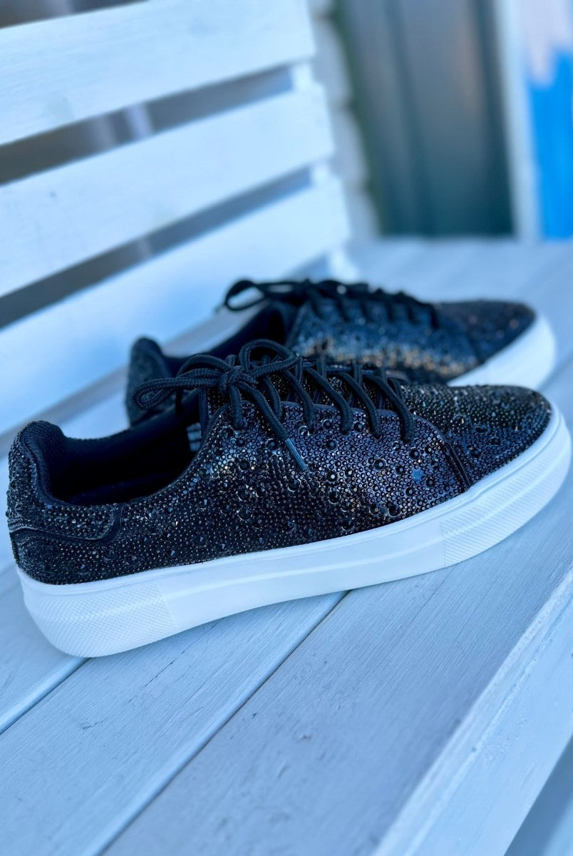 Corkys Bedazzle Sneakers - Black Rhinestone - Corky Sneakers -Jimberly's Boutique-Olive Branch-Mississippi