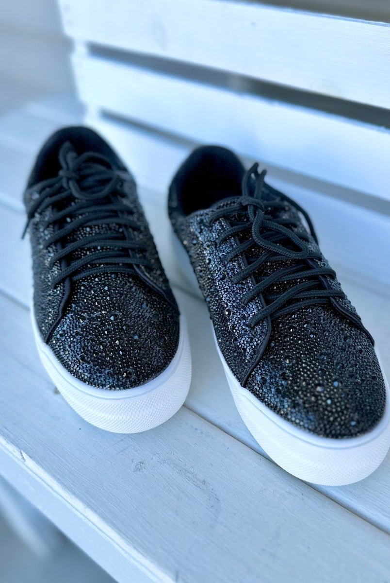 Corkys Bedazzle Sneakers - Black Rhinestone - Corky Sneakers -Jimberly's Boutique-Olive Branch-Mississippi