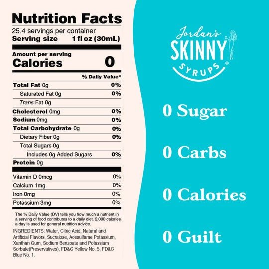 Jordan's Sugar Free Mermaid - Skinny Syrups - 25.4/750ml - Skinny Syrups -Jimberly's Boutique-Olive Branch-Mississippi