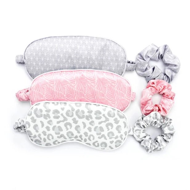 Lemon Lavender Silky Eye Mask & Scrunchie Set - eye mask -Jimberly's Boutique-Olive Branch-Mississippi