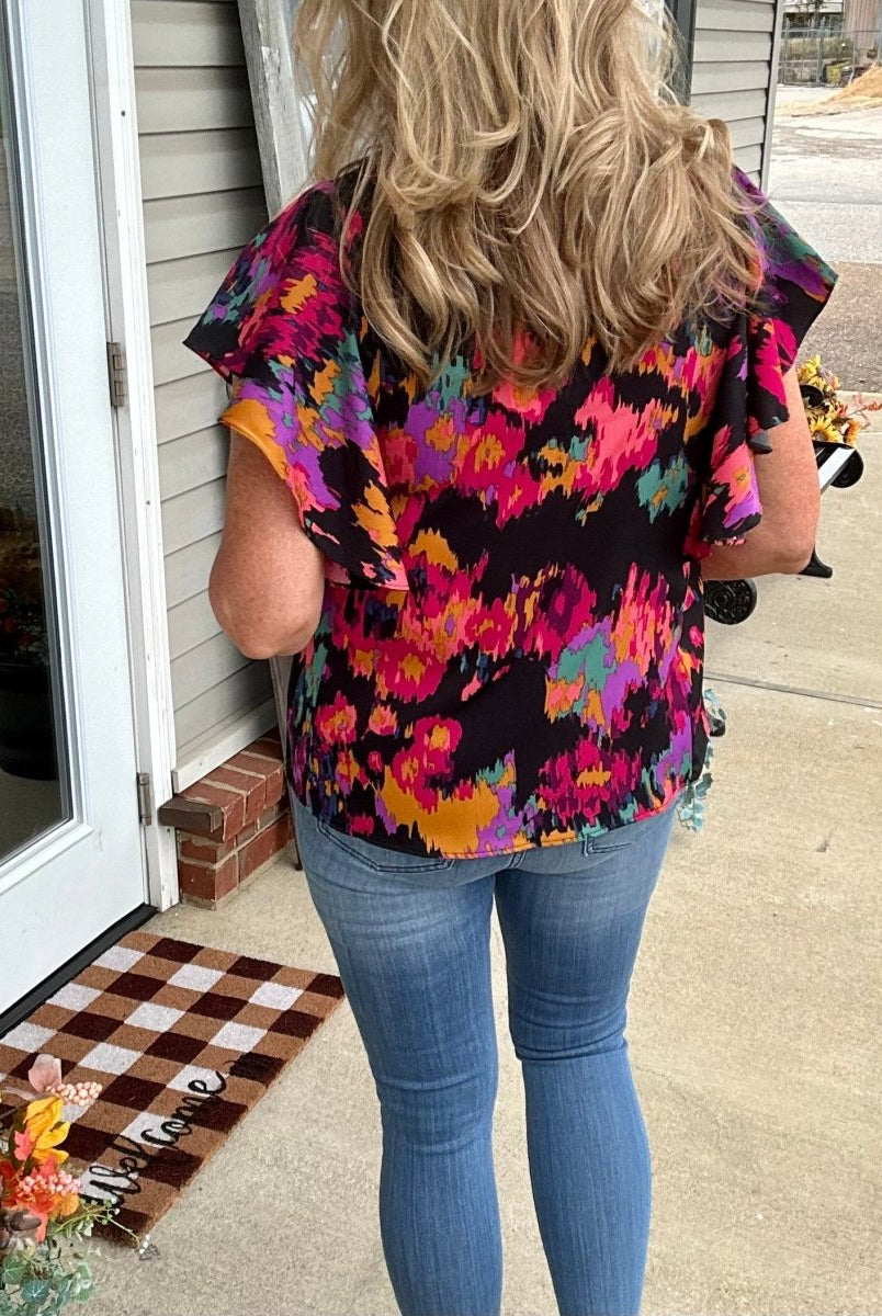 Remember Me Floral Top - Shirts & Tops -Jimberly's Boutique-Olive Branch-Mississippi