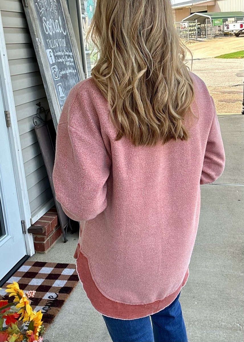 Royce | Fall Plaid | Reversed Out | Round Bottom | Burnt Orange | Olive Branch | MS - Royce Pullover -Jimberly's Boutique-Olive Branch-Mississippi