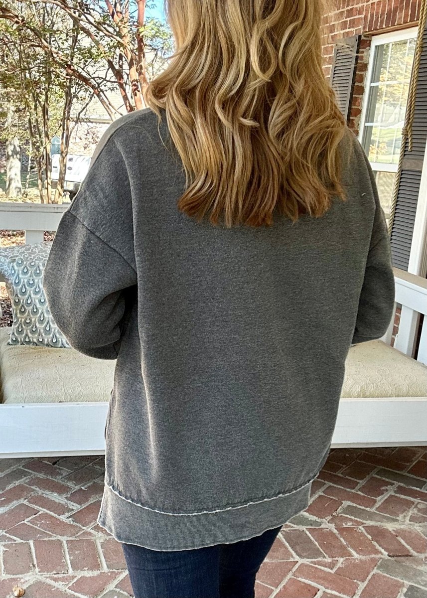 Royce La Jolla Vintage Washed Fleece - Black - Royce Sweatshirt -Jimberly's Boutique-Olive Branch-Mississippi
