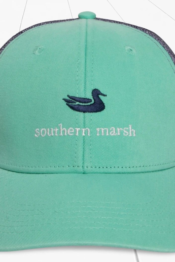 Southern Marsh Trucker Hat - Classic - Bimini Green - Ball Cap -Jimberly's Boutique-Olive Branch-Mississippi