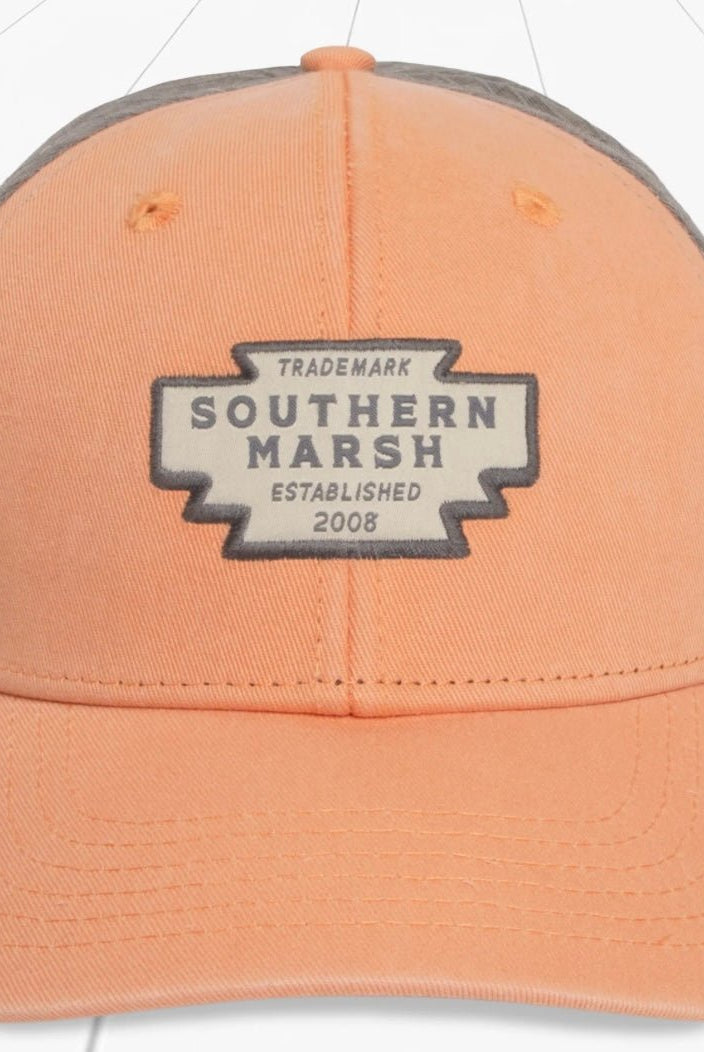 Southern Marsh Trucker Trucker Hat - Santa Fe - Melon - Ball Cap -Jimberly's Boutique-Olive Branch-Mississippi