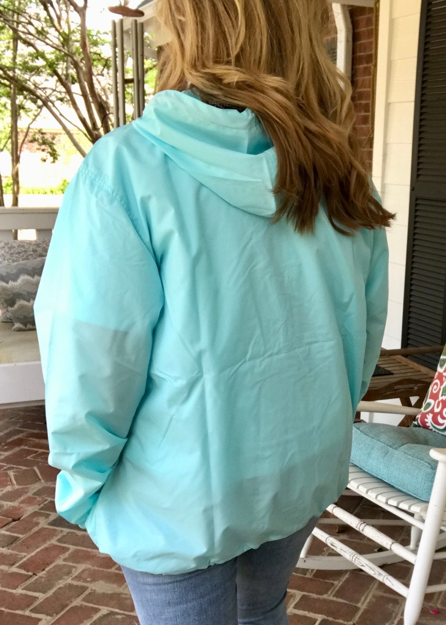 Charles River Unlined Pullover Rain Jacket--Aqua - Rain Jacket -Jimberly's Boutique-Olive Branch-Mississippi