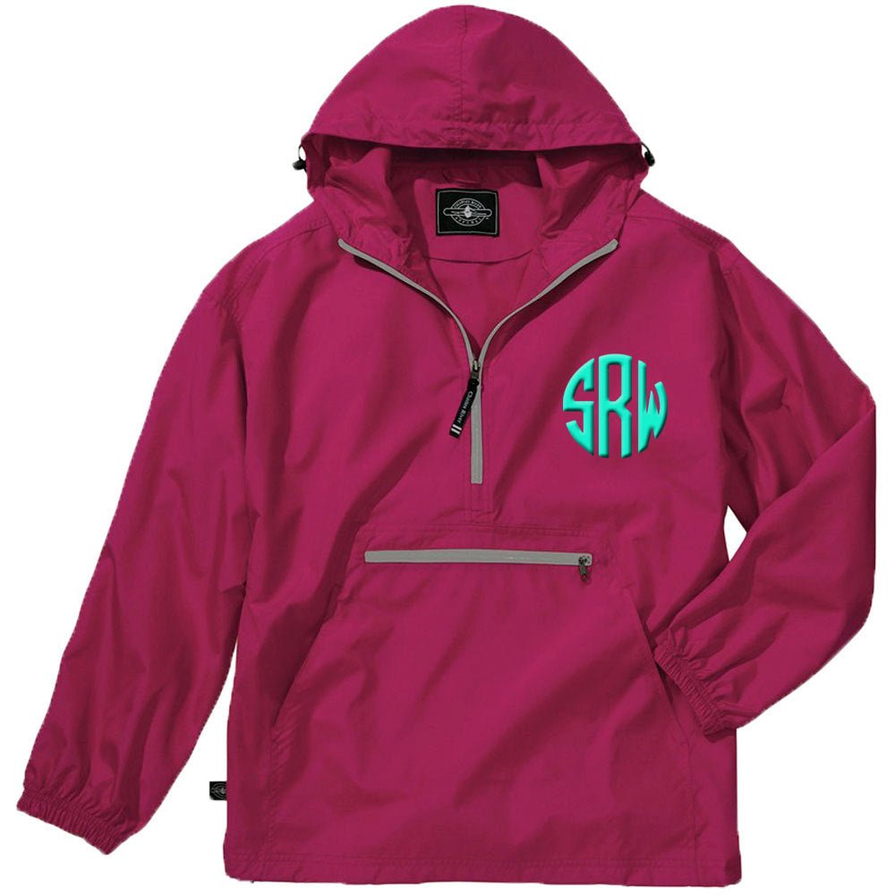 Charles River Unlined Pullover Rain Jacket--Hot Pink - Rain Jacket -Jimberly's Boutique-Olive Branch-Mississippi
