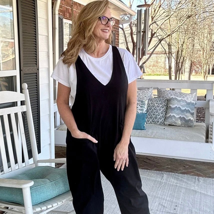Rocking Loose Fit Knit Jumpsuits Over 40 - Jimberly's Boutique