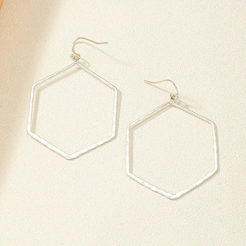 18K Gold Plated Geometric Dangle Earrings - earrings -Jimberly's Boutique-Olive Branch-Mississippi