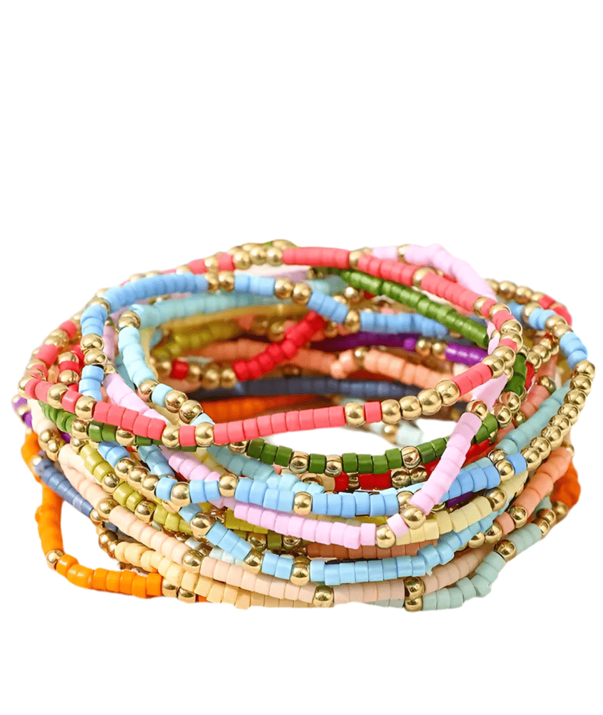 19 Piece Mixed Beaded Bracelet Set - Bracelet - Jimberly's Boutique - Olive Branch - Mississippi