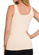 2 - Way V - Neck/U - Neck Seamless Tank - Sand Beige - Jimberly's Boutique - Olive Branch - Mississippi