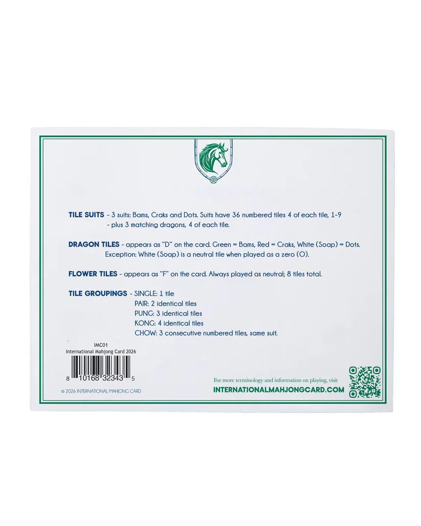 2026 International Mahjong Card | Oh My Mahjong PREORDER - International Mahjong Card - Jimberly's Boutique - Olive Branch - Mississippi