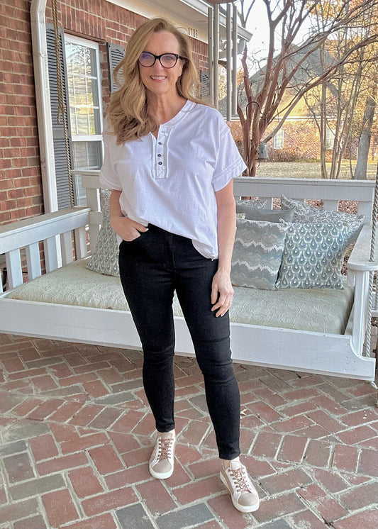 Judy Blue Jeans | High Waist | Tummy Control | Classic Skinny | Black