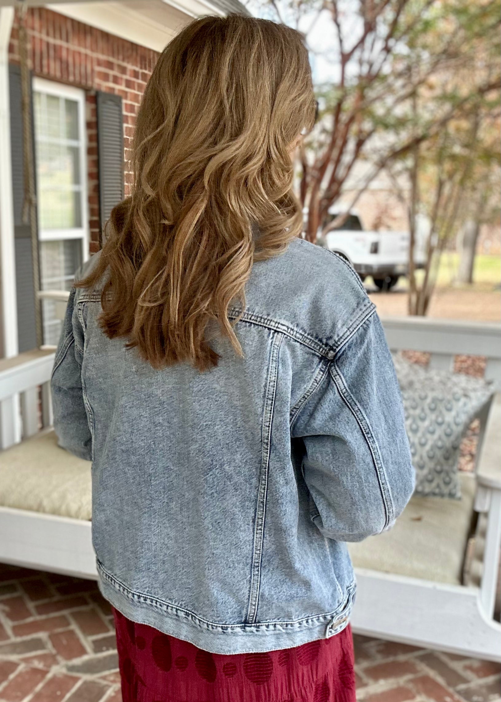 Country On Denim Jacket - Jacket -Jimberly's Boutique-Olive Branch-Mississippi