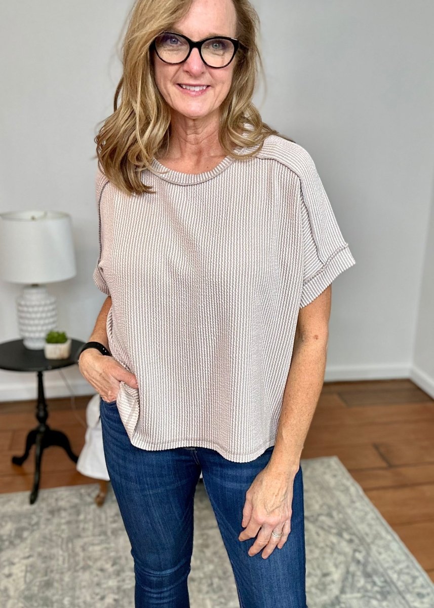 A Day In The Life Top - Ash Mocha | Zenana - Casual Top -Jimberly's Boutique-Olive Branch-Mississippi