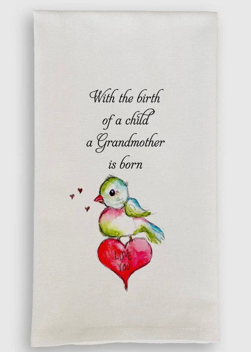 A Grandmother Is Born Tea Towel - Dishtowel - Jimberly's Boutique - Olive Branch - Mississippi