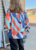 Abstract Print Top - Navy Mix - Umgee Top - Jimberly's Boutique - Olive Branch - Mississippi
