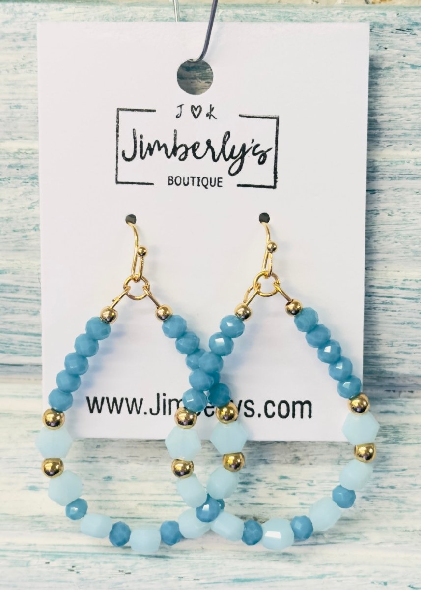 Acrylic Teardrop Dangle Earrings - earrings -Jimberly's Boutique-Olive Branch-Mississippi