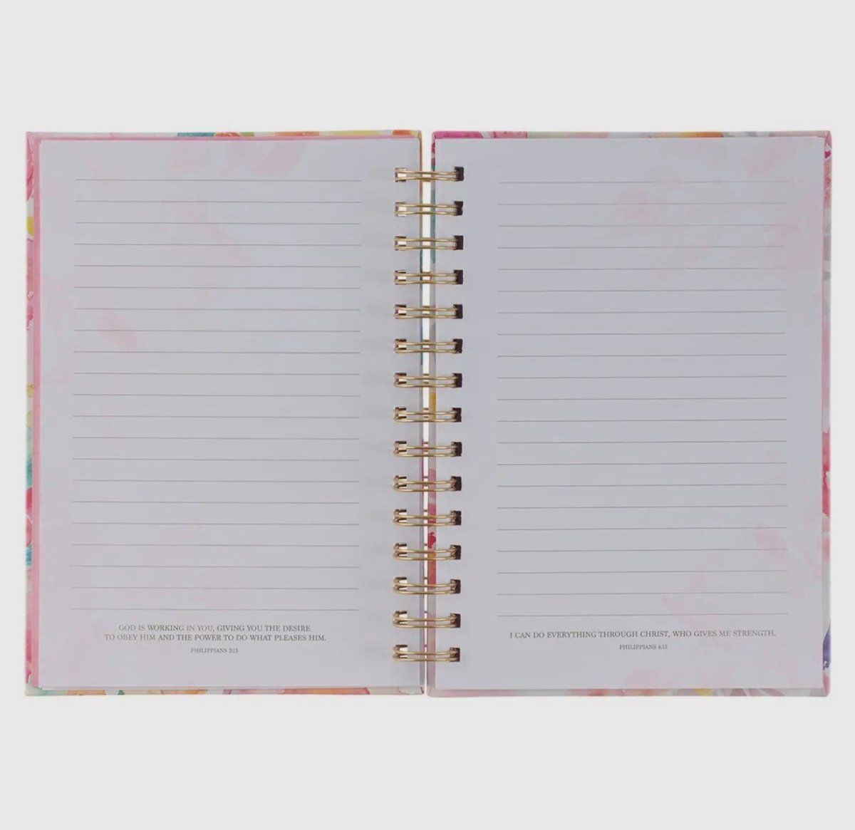 All Things Through Christ Multi - Colored Floral Wirebound Journal - journal - Jimberly's Boutique - Olive Branch - Mississippi