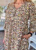 Animal Print Dress with Pockets - Vanilla - dress - Jimberly's Boutique - Olive Branch - Mississippi