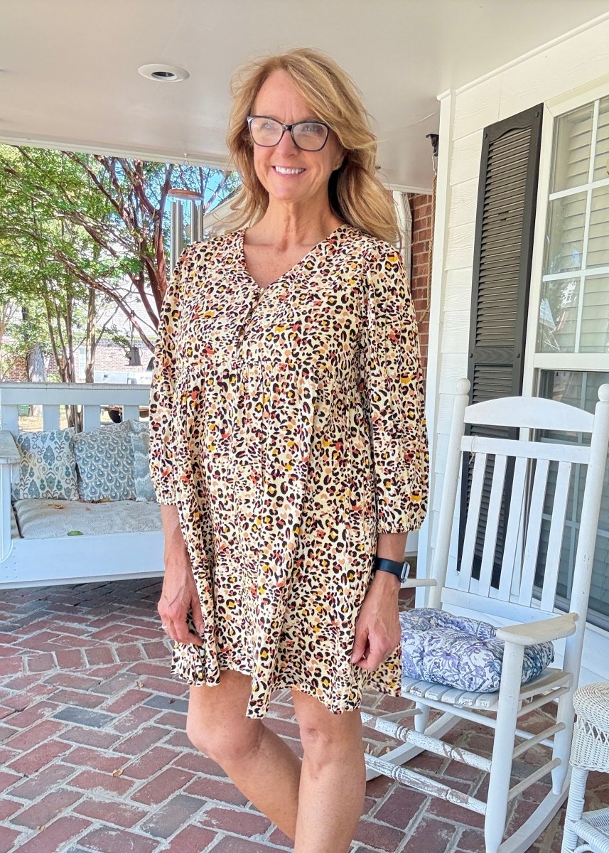 Animal Print Dress with Pockets - Vanilla - dress - Jimberly's Boutique - Olive Branch - Mississippi