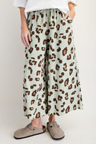 Animal Print Mineral Washed Pants | Easel - Pants - Jimberly's Boutique - Olive Branch - Mississippi