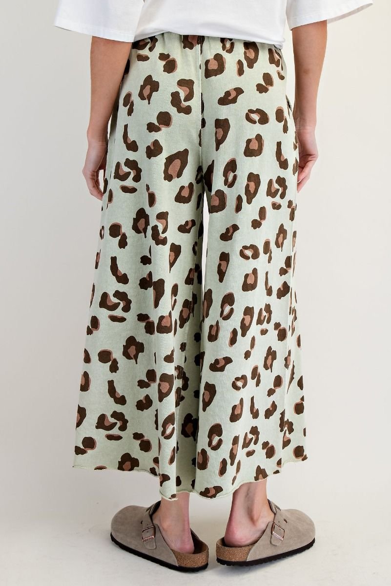 Animal Print Mineral Washed Pants | Easel - Pants - Jimberly's Boutique - Olive Branch - Mississippi