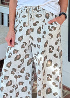 Animal Print Mineral Washed Pants - Stone Grey | Easel - Pants - Jimberly's Boutique - Olive Branch - Mississippi