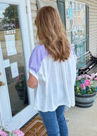 Anna Linen Button Down Top - Lavender - Button Down Top - Jimberly's Boutique - Olive Branch - Mississippi