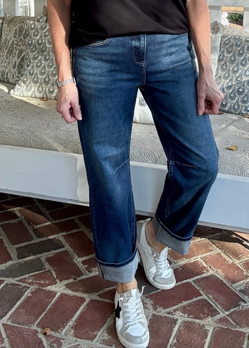 Arvada Cropped Barrel Jeans with Cuffed Hem | Risen - risen jeans - Jimberly's Boutique - Olive Branch - Mississippi