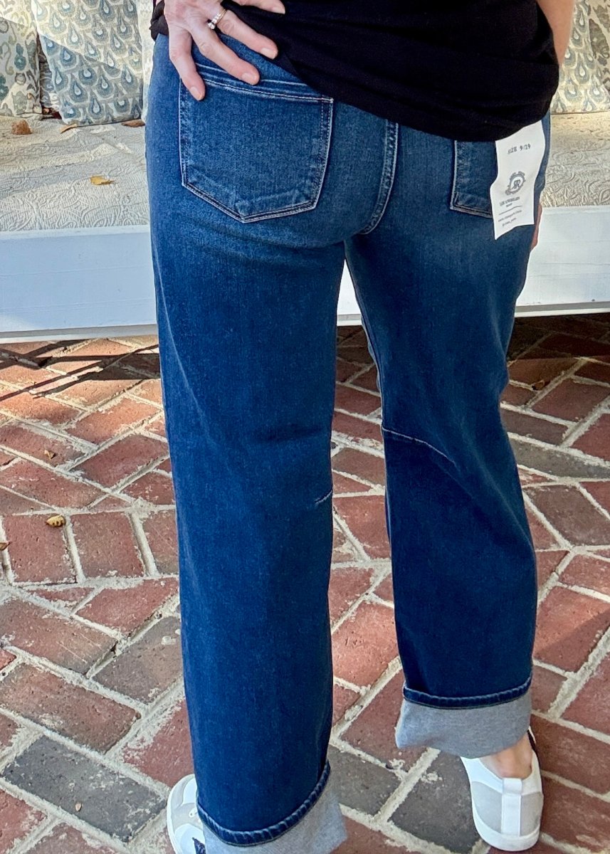 Arvada Cropped Barrel Jeans with Cuffed Hem | Risen - risen jeans - Jimberly's Boutique - Olive Branch - Mississippi